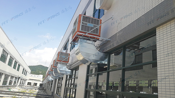 珠海纖科工業(yè)車間通風降溫解決方案-扇機組合