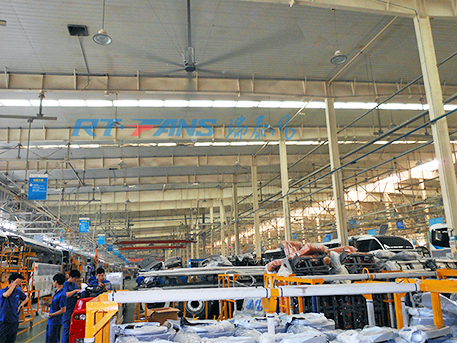 汽車4S店降溫方案，大型工業(yè)風(fēng)扇瑞泰風(fēng)有妙招